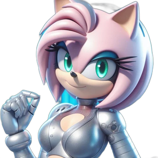 robot, 3d render, concept art, anime transparent PNG cut-out