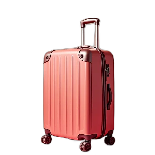 3d render, red, luggage, sales transparent PNG cut-out