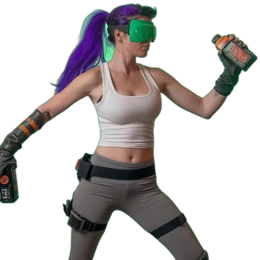 weapon, mask, staff, robot transparent PNG cut-out