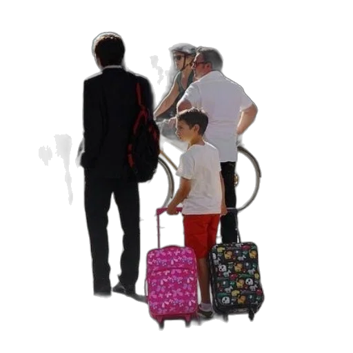 staff, group, people, walking transparent PNG cut-out