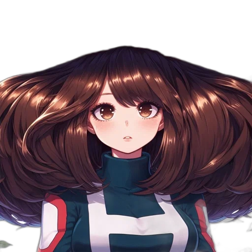 hair, face, flower, crown transparent PNG cut-out