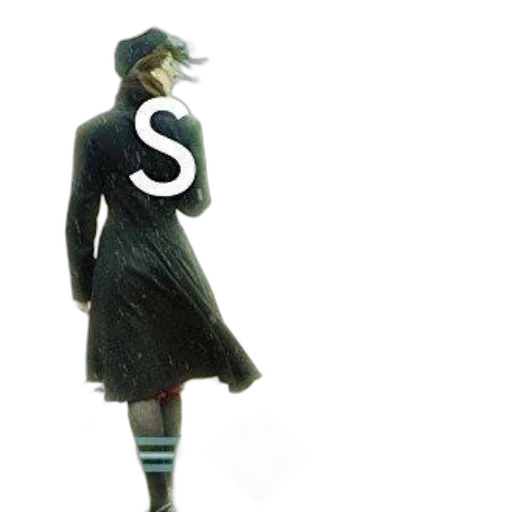 dress, hat, shoes, staff transparent PNG cut-out