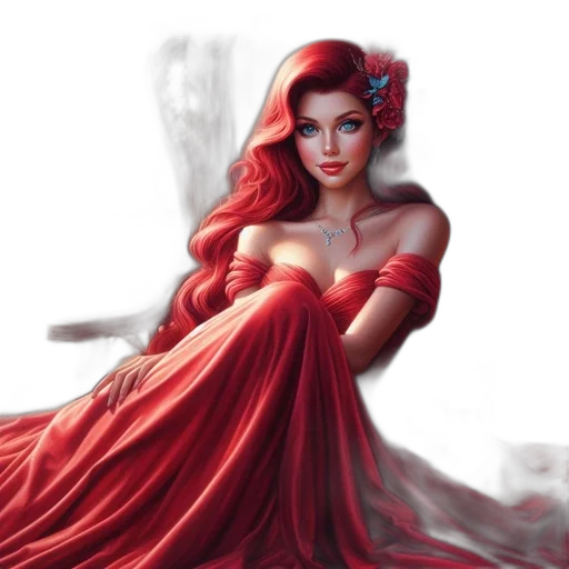 dress, fantasy art, photorealistic, concept art transparent PNG cut-out