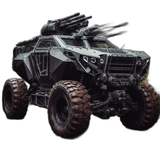 weapon, car, robot, animal transparent PNG cut-out
