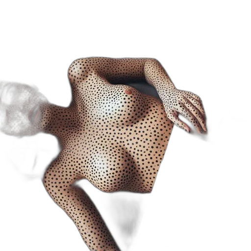 mask, dress, creature, hair transparent PNG cut-out