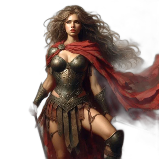 fantasy art, comic book art, concept art, photorealistic transparent PNG cut-out