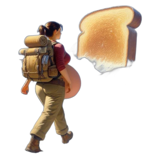 jacket, food, 3d render, concept art transparent PNG cut-out