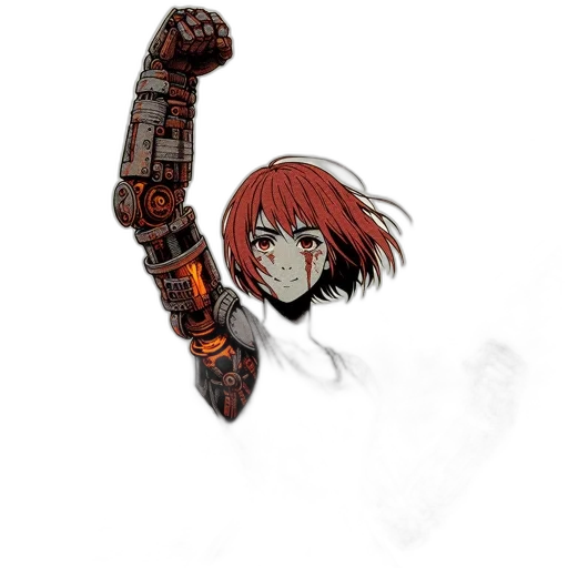weapon, sword, staff, robot transparent PNG cut-out