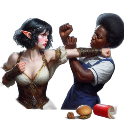 concept art, fantasy art, pixel art, comic book art transparent PNG cut-out