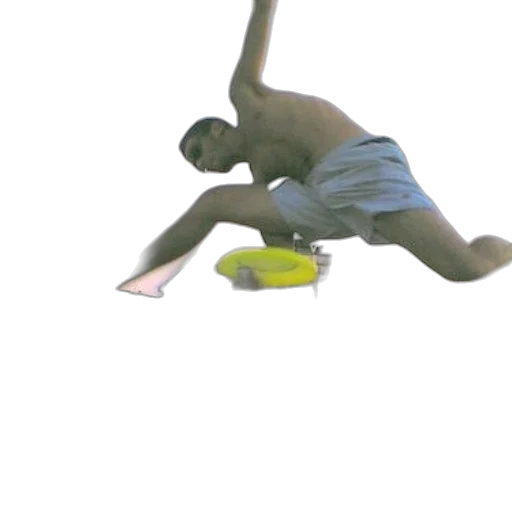 3d render, underwater, man, mid-air transparent PNG cut-out