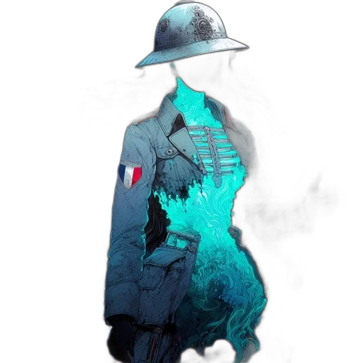 jacket, hat, dress, staff transparent PNG cut-out