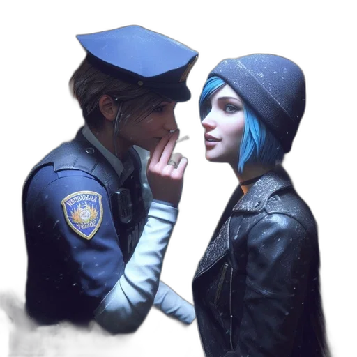jacket, face, hat, concept art transparent PNG cut-out