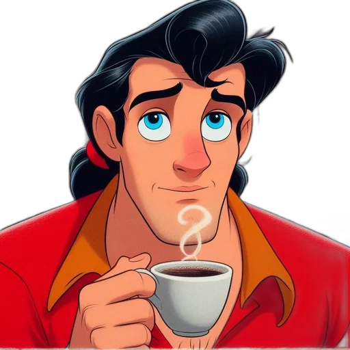 face, staff, cartoon, comic book art transparent PNG cut-out
