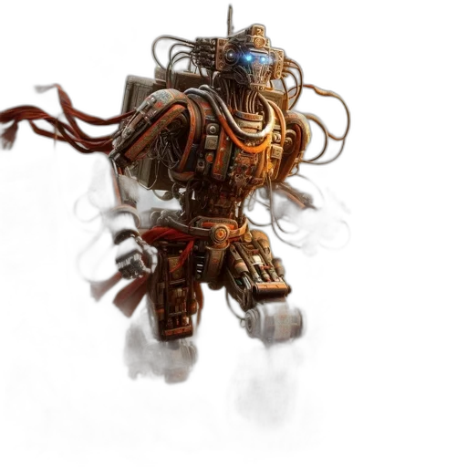 robot, creature, weapon, concept art transparent PNG cut-out