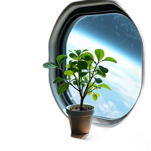 tree, 3d render, photorealistic, outer space transparent PNG cut-out