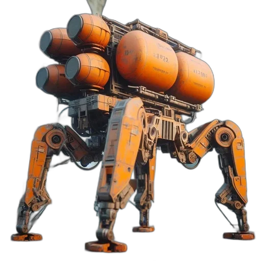robot, weapon, animal, concept art transparent PNG cut-out