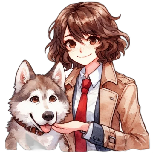 animal, staff, jacket, creature transparent PNG cut-out
