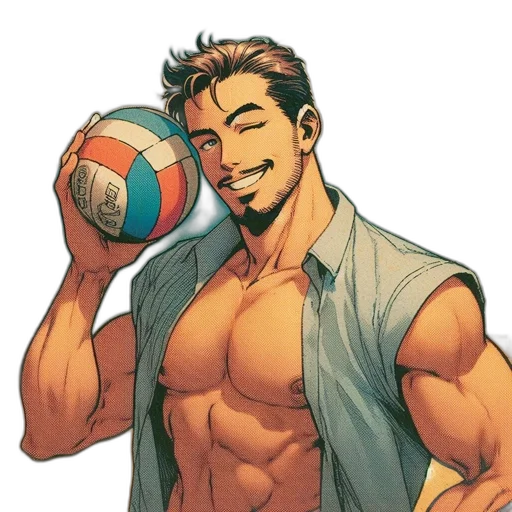 comic book art, cartoon, anime, concept art transparent PNG cut-out