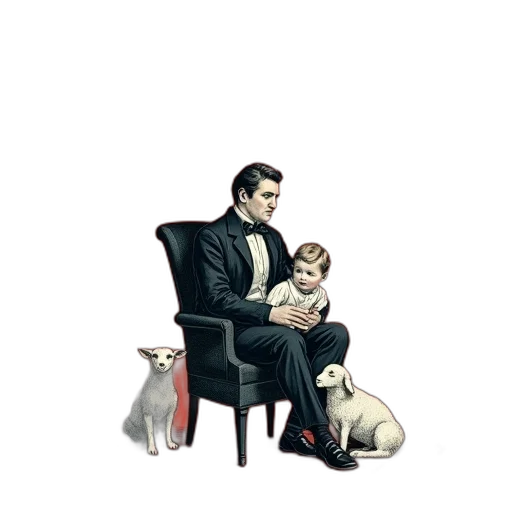 animal, umbrella, pixel art, concept art transparent PNG cut-out
