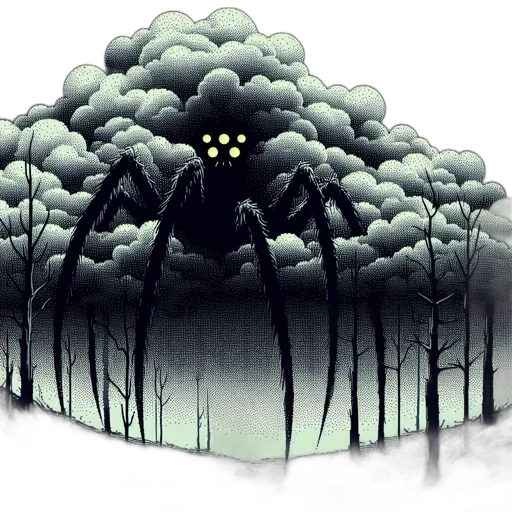 creature, umbrella, tree, mask transparent PNG cut-out