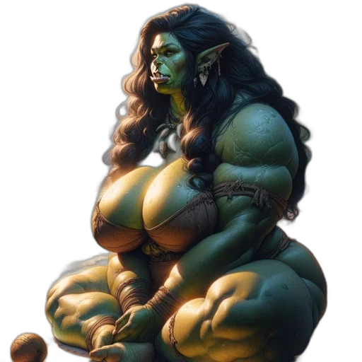 concept art, comic book art, fantasy art, photorealistic transparent PNG cut-out
