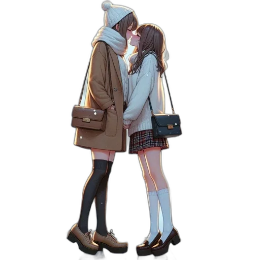 jacket, dress, hat, shoes transparent PNG cut-out