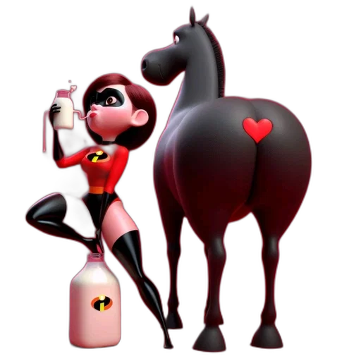 animal, concept art, cartoon, 3d render transparent PNG cut-out