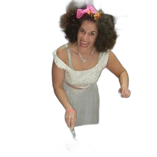 staff, dress, weapon, hair transparent PNG cut-out