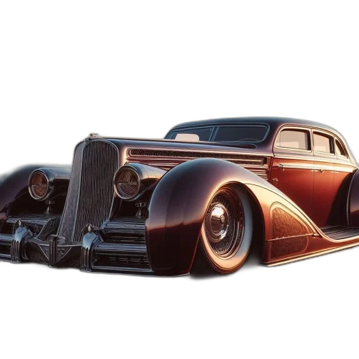 car, weapon, 3d render, photorealistic transparent PNG cut-out