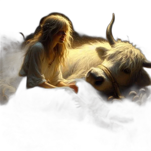 animal, creature, photorealistic, oil painting transparent PNG cut-out