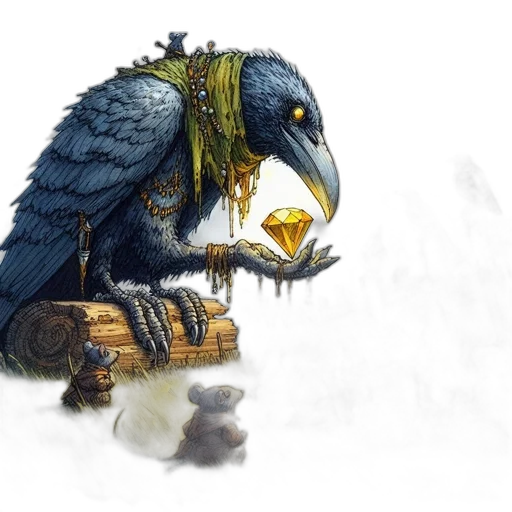 fantasy art, concept art, watercolor, photorealistic transparent PNG cut-out