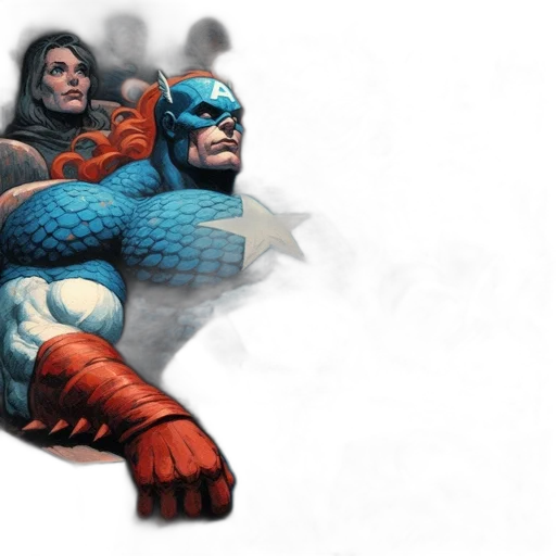 comic book art, concept art, 3d render, fantasy art transparent PNG cut-out