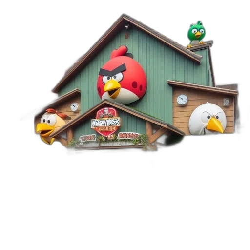 building, 3d render, concept art, angry transparent PNG cut-out
