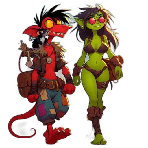 concept art, comic book art, fantasy art, pixel art transparent PNG cut-out