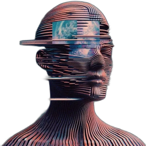 robot, face, mask, crown transparent PNG cut-out