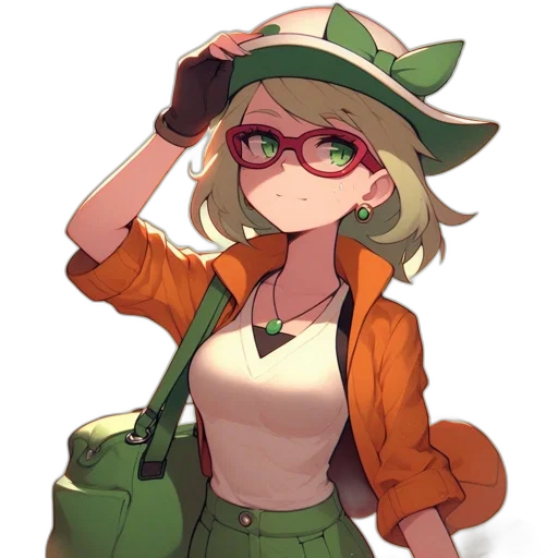jacket, hat, staff, dress transparent PNG cut-out