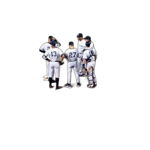 monochrome, group, baseball, players transparent PNG cut-out