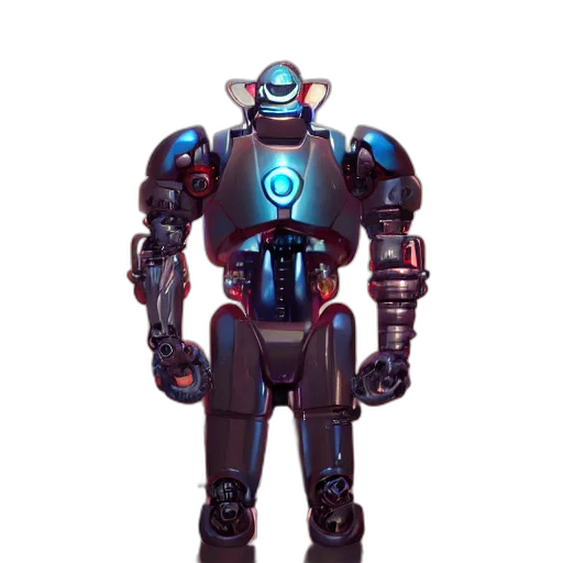 robot, staff, weapon, concept art transparent PNG cut-out