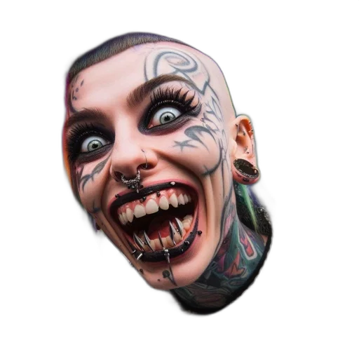 face, mask, creature, jewelry transparent PNG cut-out