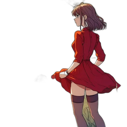dress, robot, jacket, staff transparent PNG cut-out