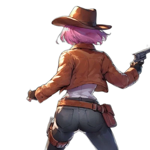 jacket, weapon, hat, staff transparent PNG cut-out