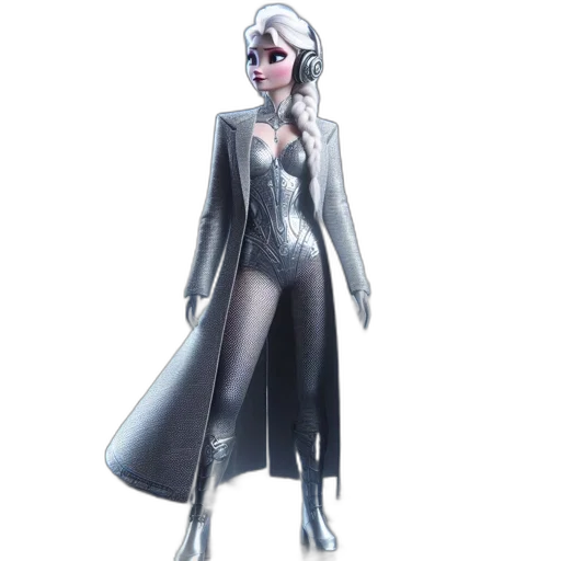 jacket, concept art, 3d render, comic book art transparent PNG cut-out