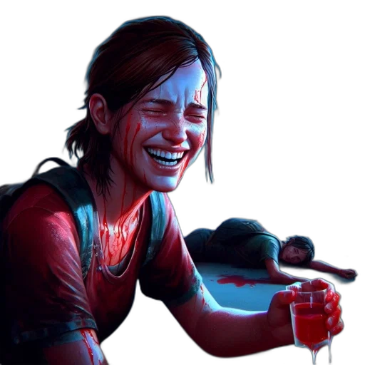 face, concept art, comic book art, cyberpunk transparent PNG cut-out