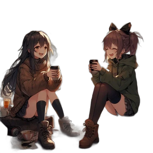 weapon, jacket, shoes, anime transparent PNG cut-out