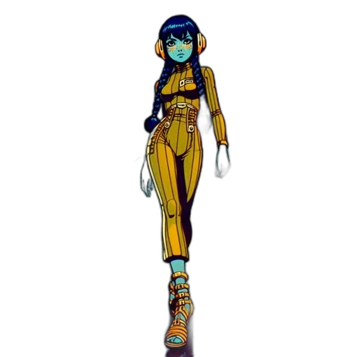 staff, robot, dress, concept art transparent PNG cut-out