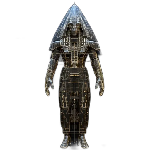 robot, dress, jewelry, mask transparent PNG cut-out