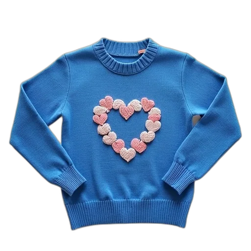 jacket, blue, pastel, knitted transparent PNG cut-out