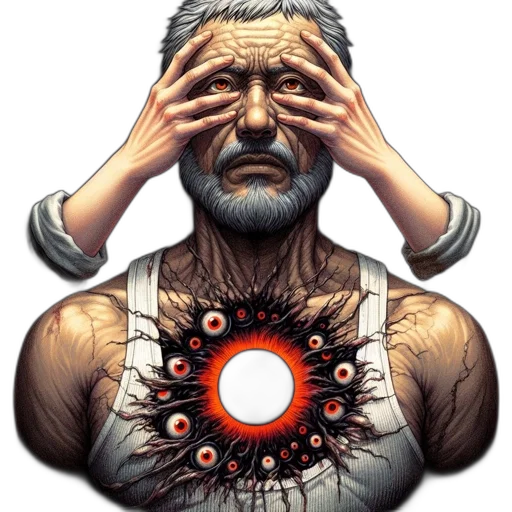 mask, face, concept art, comic book art transparent PNG cut-out