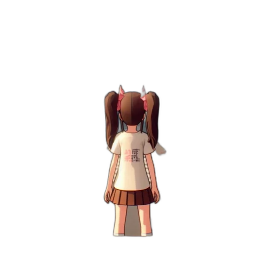 dress, hair, staff, creature transparent PNG cut-out