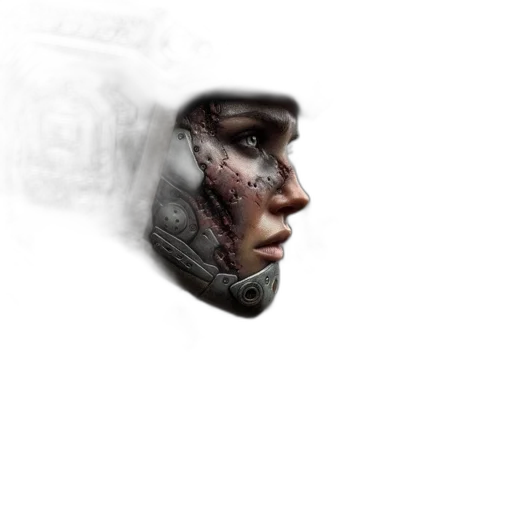 face, mask, hat, robot transparent PNG cut-out